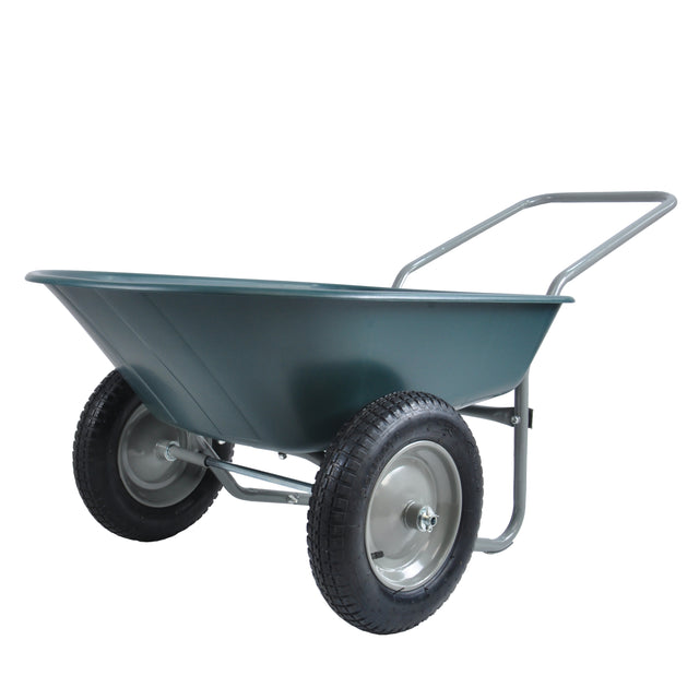 Two wheeled trolley for green garden 15 inch pneumatic wheel WB1001GN
