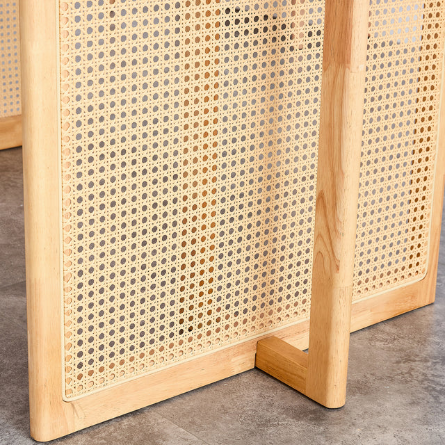 Dining Table.Chinese-style Rural Retro MDF Dining Table, Simple Modern Imitation Rattan Dining Table, Wooden Dining Table, Office Table.Suitable for Dining Room, Living Room and Office
