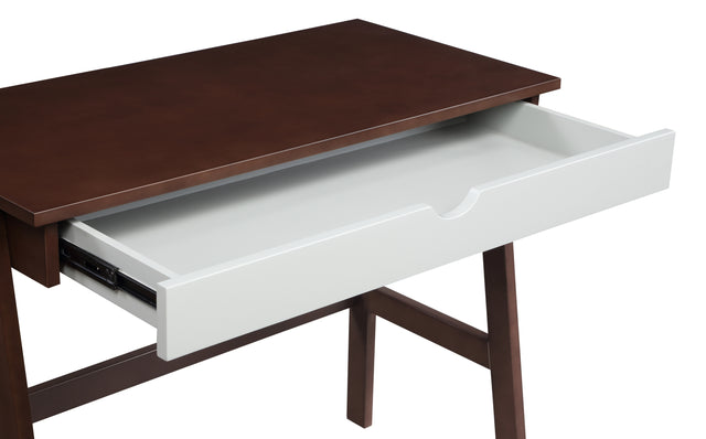 Hilton Desk In Espresso & Gray