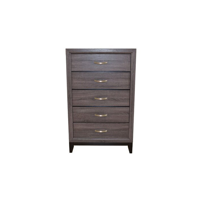 Galaxy Home Contemporary Hudson Made With Wood Chest in Gray