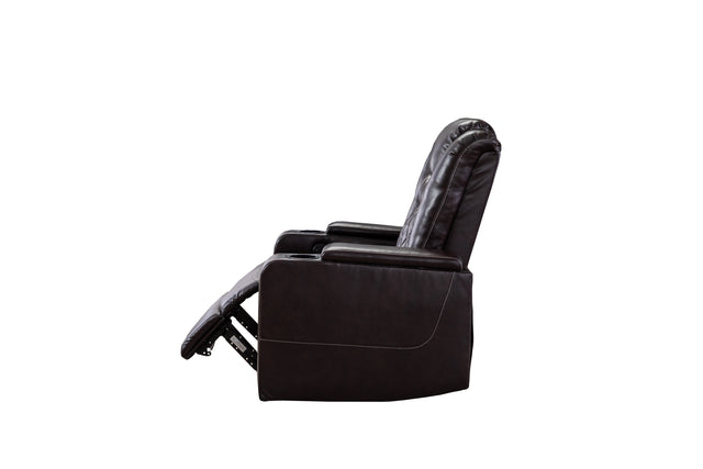 New Design PU Material With Cup Hold Storage USB Recliner