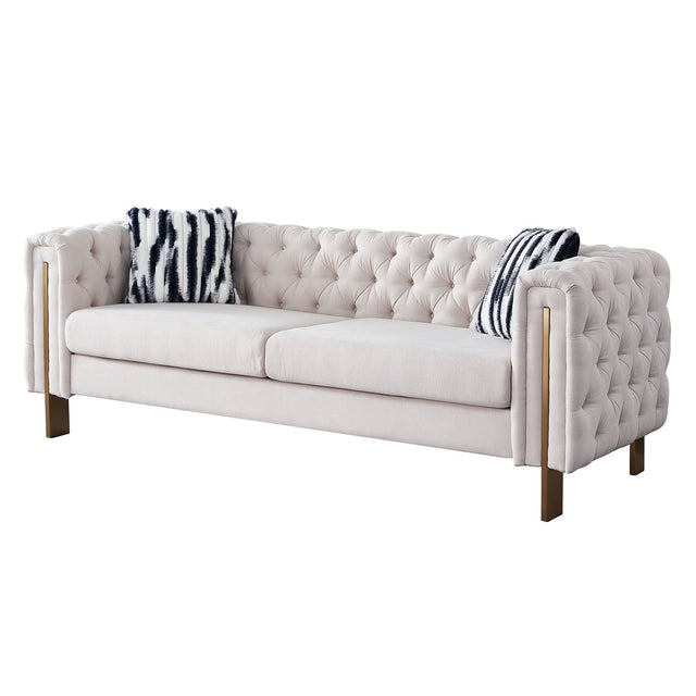 Modern Linen sofa BEIGE color