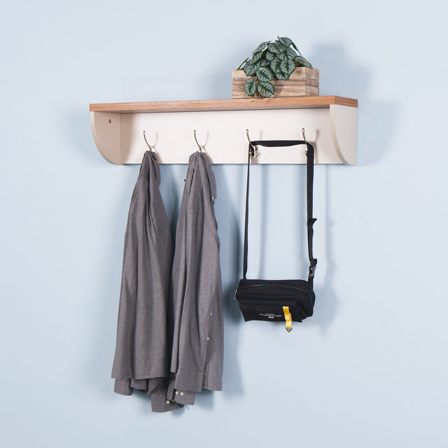 Entryway Wall Mounted Coat Rack Living Room Wall Hanging Shelf