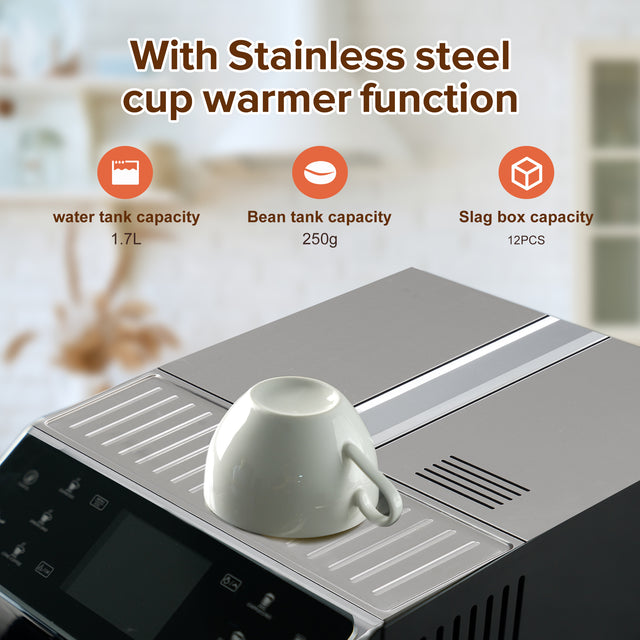 Dafino-206 Super Automatic Espresso & Coffee Machine, SILVER
