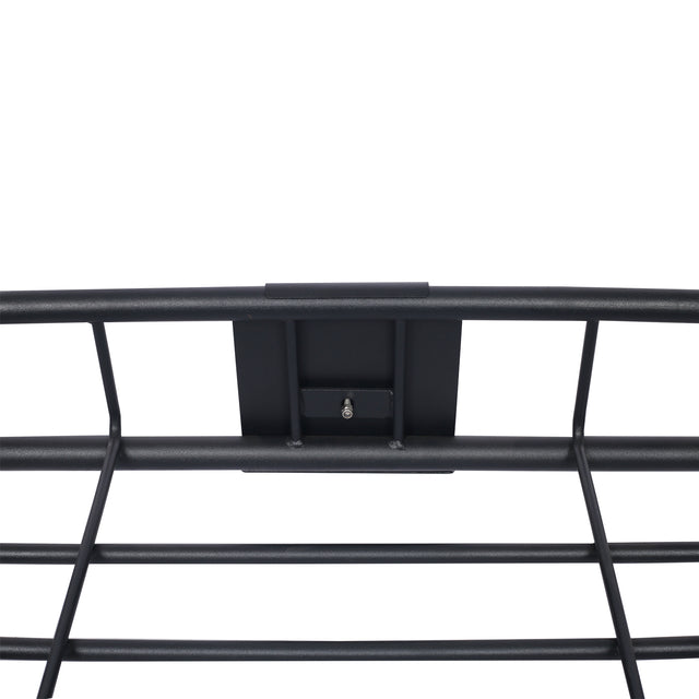 Rooftop Cargo Carrier Basket，Motoring Roof Rack,Top Mount Roof Rack 43"，black steel