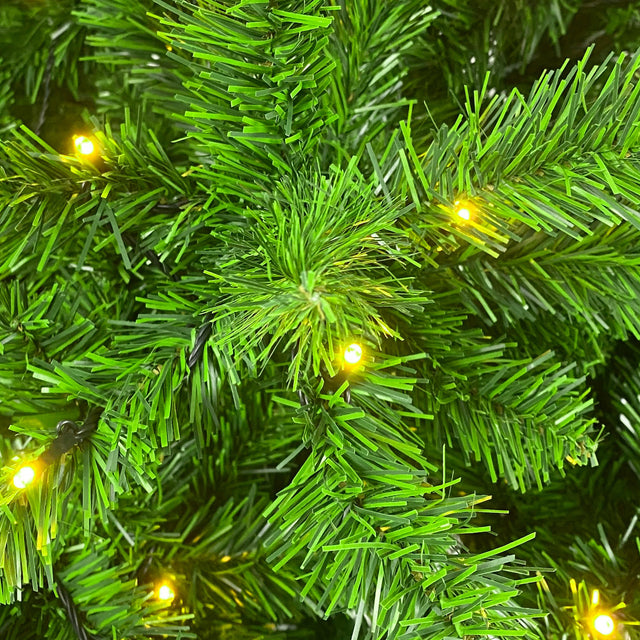 Upside Down Green Christmas Tree, Xmas Tree with LED Warm White Lights, Reinforced Metal Base & Easy Assembly 6ft, w/1,000 Lush Branch Tips, 360 LED Lights X-mas