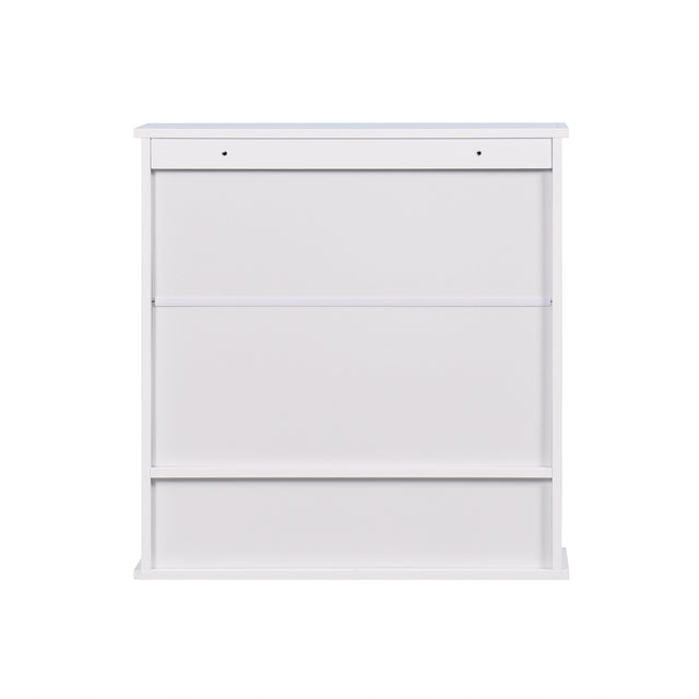 Wall Mounted Bathroom Cabinet with 2 Mirror Doors and Adjustable Shelf