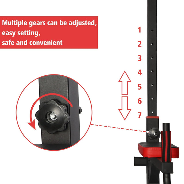 Power Tower Multi-Functional Pull Up Bar Dip Station Push Up Workout Exercise Equipment Height Adjustable Heavy Duty Strength Training Stand