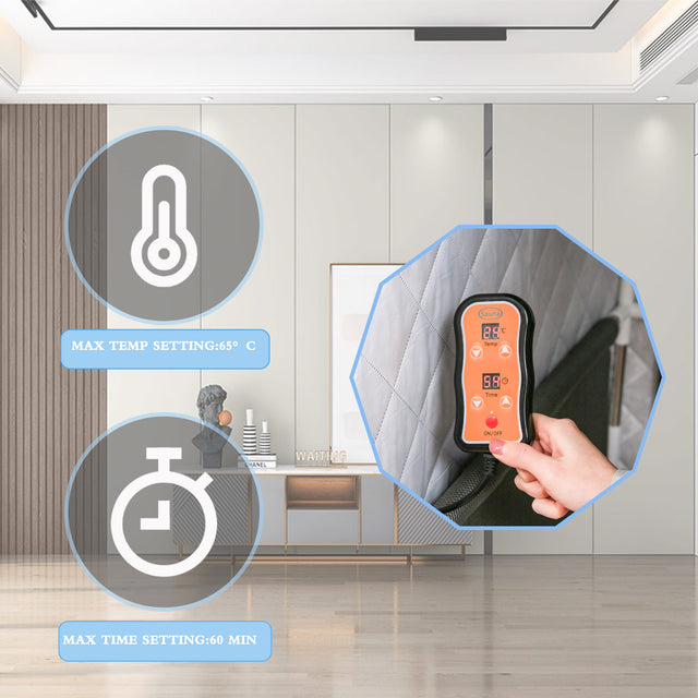 Portable Gothic Roof Plus Type Full Size Far Infrared Sauna tent. Spa, Detox ,Therapy and Relaxation at home.Larger Space,Stainless Steel Pipes Connector Easy to Install. FCC Certification--Black