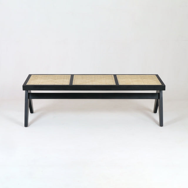 PIERRE JEANNERET CANE BENCH