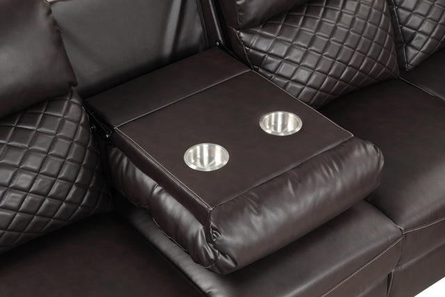 Charlotte Sectional Brown