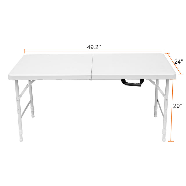 Multi-purpose outdoor folding 4ft casual picnic table game party table