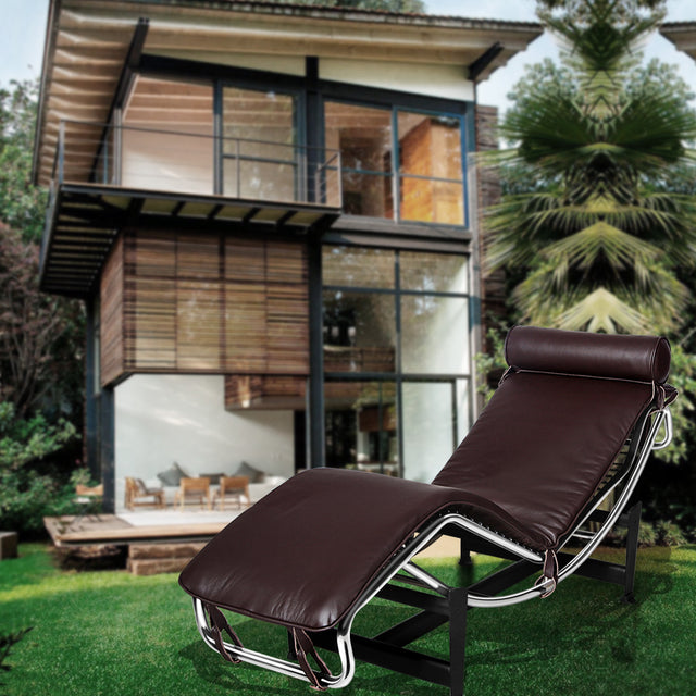 Le Corbusier LC-4 Style Replica Chaise Lounge Chair Mid Century Modern for living room/ bedroom