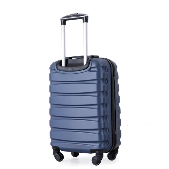 20" Carry on Luggage ABS Lightweight Suitcase, Spinner Wheels, TSA Lock, Blue