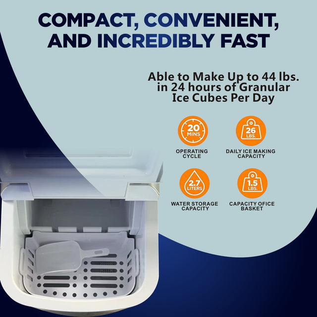 44LBS Ice Maker Home Use Outdoor Use Ice Maker 20KG