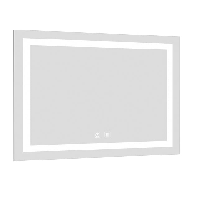 Bathroom Vanity LED Lighted Mirror-(Horizontal/Vertical with double bond)-36*28in