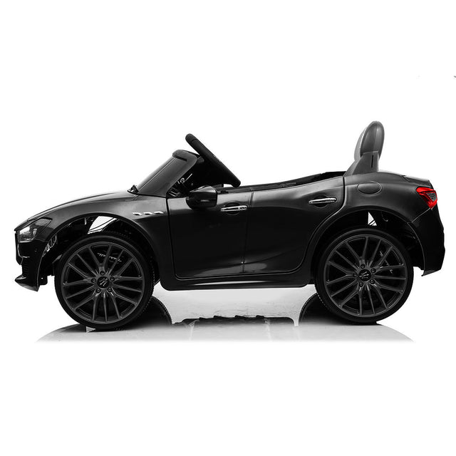 2V Kids Ride On Car, Electric Vehicle with Remote Control, MP3, USB, Music, Horn, LED Lights, Openable Doors, Black