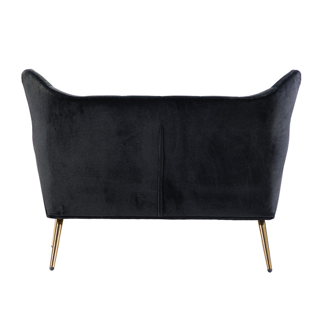 Pheneos 50" Loveseat with Tufted Wingback and Metal Legs