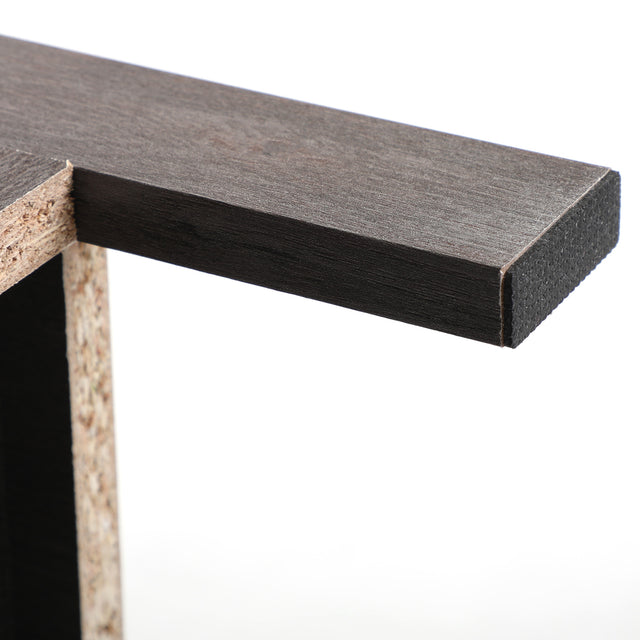 Set of 2 Nightstand, Bedside Furniture with X-Shaped Door, Bedroom End Table,Deep Gray