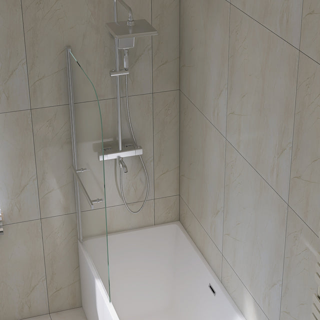 Goodyo 31"X55" Bathtub Screen Framless Shower Door Tempered Glass Shower Panel