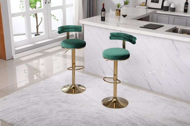 Bar Stools with Back and Footrest Counter Height Dining Chairs (2PCS/CTN)