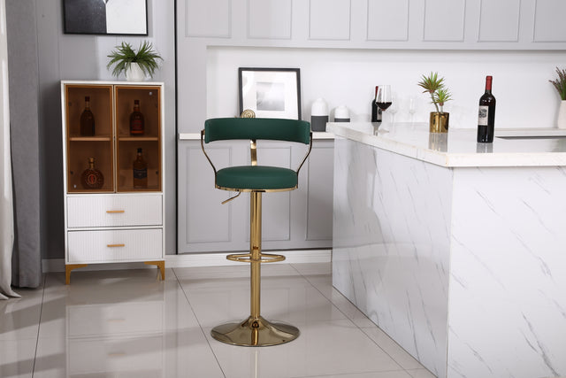 Bar Stools with Back and Footrest Counter Height Dining Chairs (1PCS/CTN)