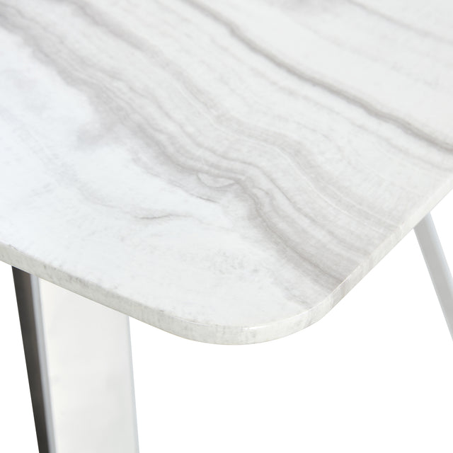 Bar table.Dining Table.Spacious MDF Top  Dining Table with plating Legs - Perfect for Bars and Gatherings at Home