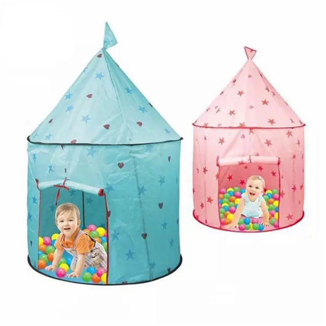Cmgb Princess Castle Play Tent, Kids Foldable Games Tent House Toy for Indoor & Outdoor Use-Pink