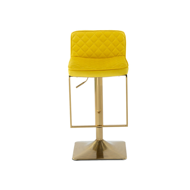 SUPERJARE Bar Stools  - Swivel Barstool Chairs with Back, Modern Pub Kitchen Counter Height，velvet, ( 1pc/ctn )