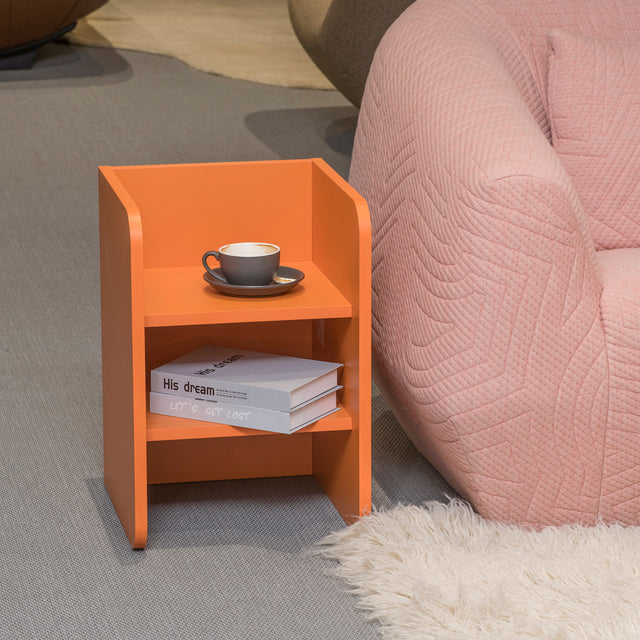 Multi-Functional Storage Cube, Highly Collocable End Table/Side Table/Night Stand/Bedside Table/Bookshelf and Stackable Organizer Display Shelf for Any Space, Carb Certified Non-Toxic(white)