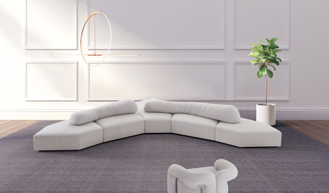 Modular Sectional Sofa Set, Sofa without Backrest for Living Room