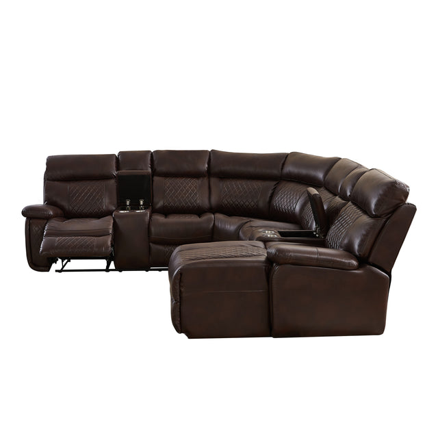 SECTIONAL MOTION SOFA BRWON(W223S00524)