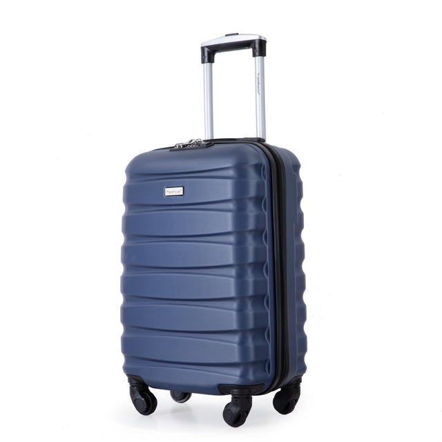 20" Carry on Luggage ABS Lightweight Suitcase, Spinner Wheels, TSA Lock, Blue
