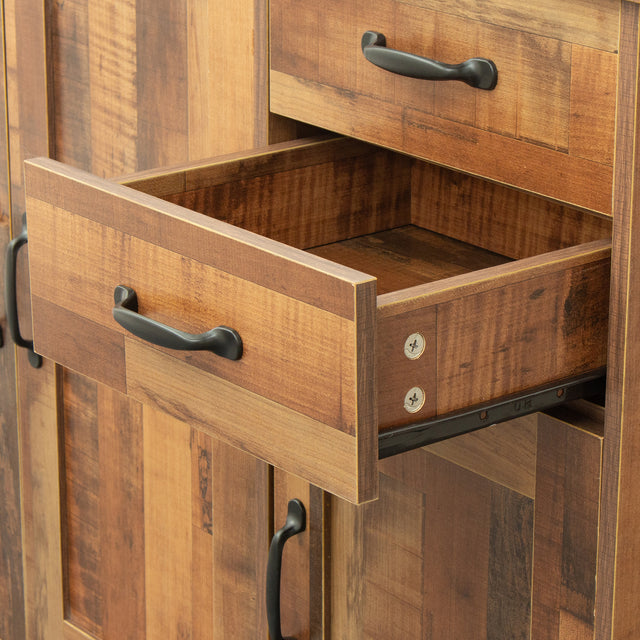 Modern Wood Buffet Sideboard with 2 doors&1 Storage and 2drawers -Entryway Serving Storage Cabinet Doors-Dining Room Console, 43.3 Inch,