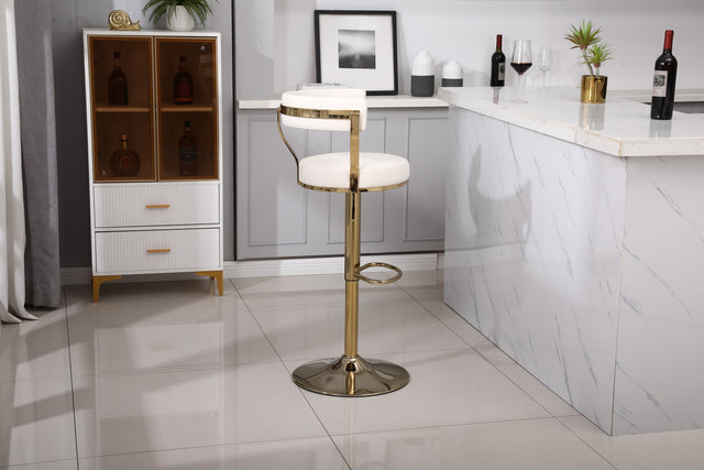 Bar Stools with Back and Footrest Counter Height Dining Chairs (1PCS/CTN)