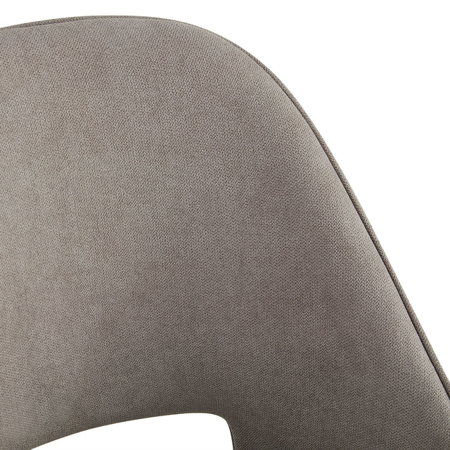 Modern Dining Chairs,Linen Accent Chair, Living Room Leisure Chairs, Upholstered Side Chair with Metal Legs for Dining Room Kitchen Vanity Patio Club Guest (Set of 1)  Grey Office Chair