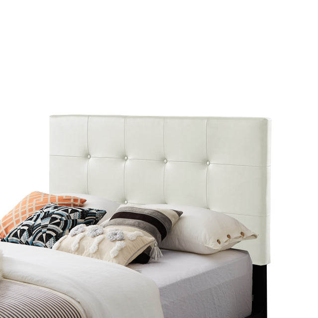 B112 Queen bed PVC cover haedboard with Sponge interlayer.  Strong iron frame with high temperature paint