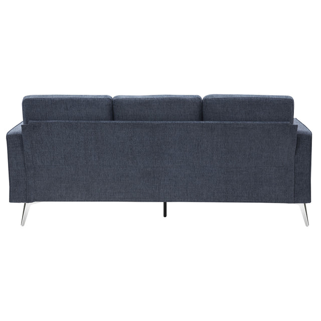 [VIDEO provided] [New]Modern 3-Piece Sofa Sets with Sturdy Metal Legs,Chenille Upholstered Couches Sets Including 3-Seat Sofa, Loveseat and Single Chair for Living Room Furniture Set (1+2+3 Seat)