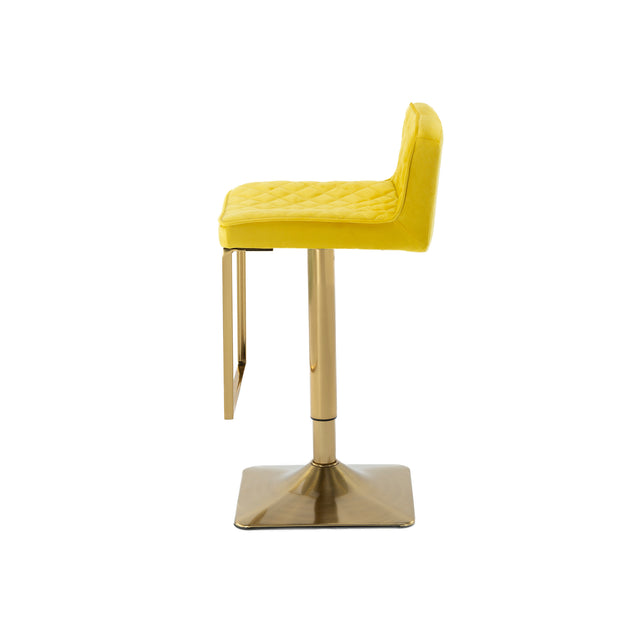 SUPERJARE Bar Stools  - Swivel Barstool Chairs with Back, Modern Pub Kitchen Counter Height，velvet, ( 1pc/ctn )