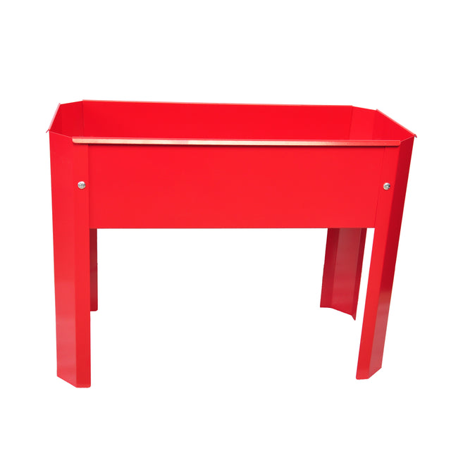 Elevated garden bed, metal elevated outdoor flowerpot box, suitable for backyard and terrace, large flowerpot, suitable for vegetable and flower