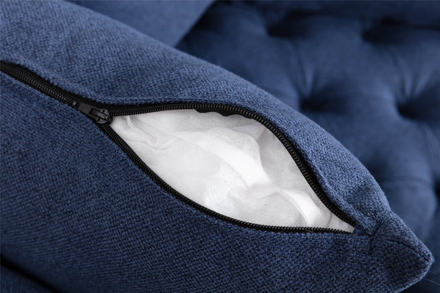 Modern  Akili swivel accent chair  barrel chair  for hotel living room / Modern  leisure chair  Navy  fabric