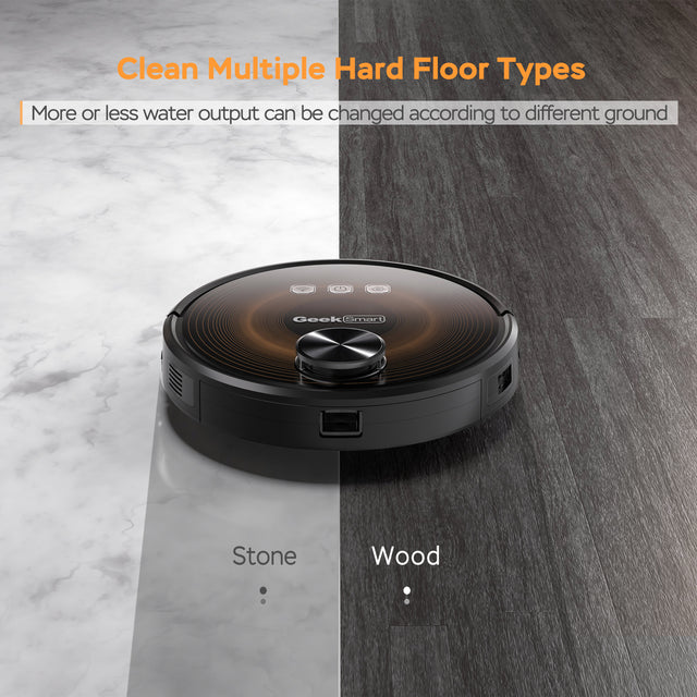 Geek Smart L8 Robot Vacuum Cleaner and Mop, LDS Navigation, Wi-Fi Connected APP, Selective Room Cleaning,MAX 2700 PA Suction, Ideal for Pets and Larger Home(Banned from selling on Amazon)