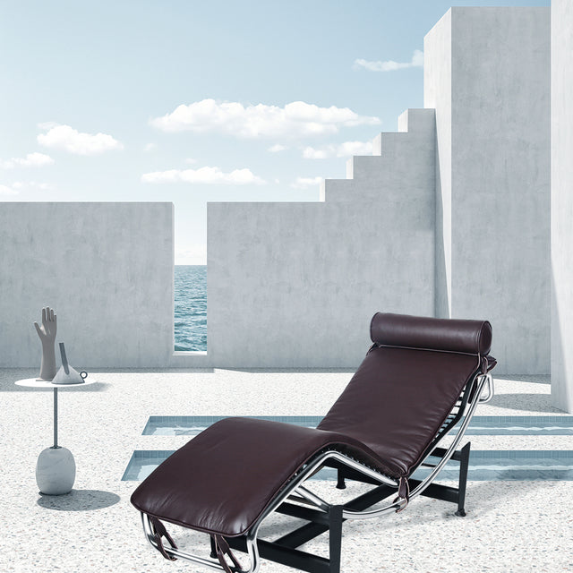 Le Corbusier LC-4 Style Replica Chaise Lounge Chair Mid Century Modern for living room/ bedroom
