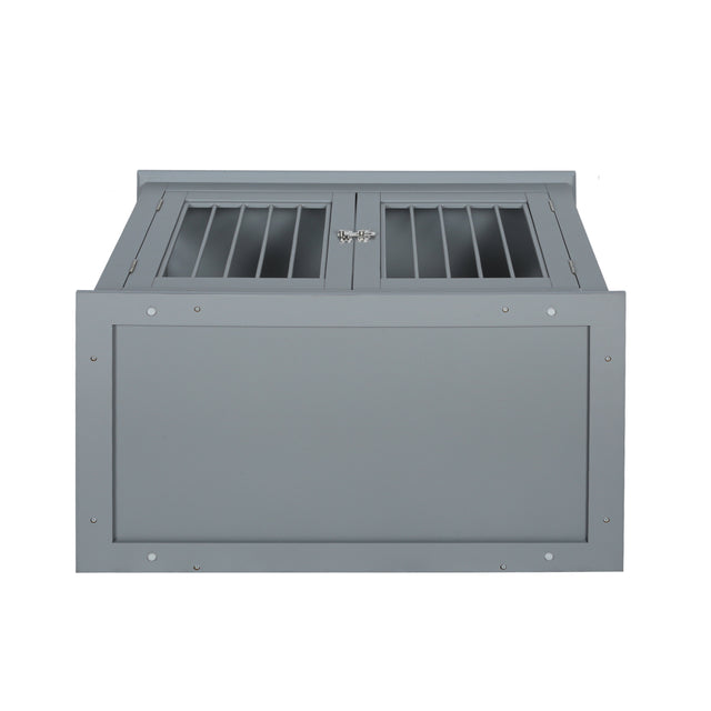 Pet house, Large Crate with Chew-Resistant Iron Bars, open from 2 directions