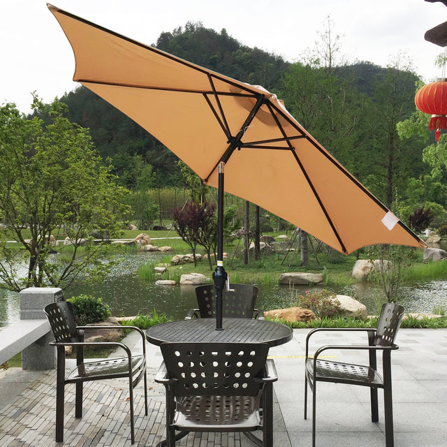 9FT UMBRELLA Brown