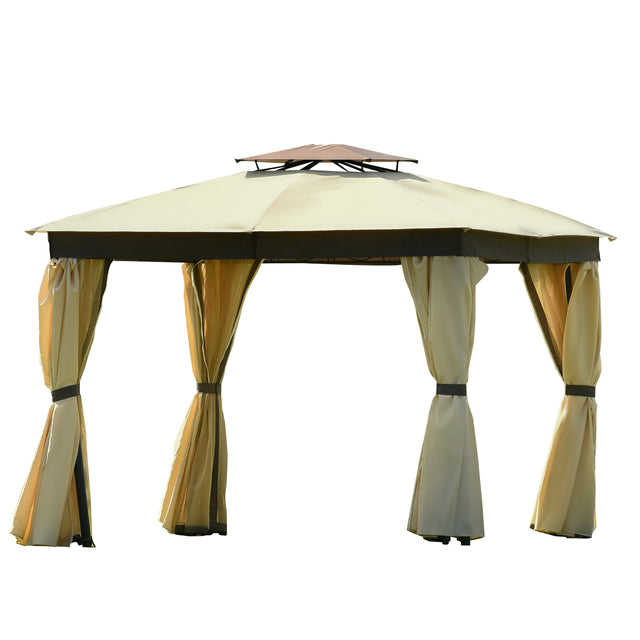 U-style Gazebo Canopy Soft Top Outdoor Patio Gazebo Tent Garden Canopy for Your Yard, Patio, Garden, Outdoor or Party