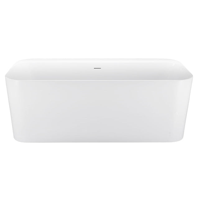 67" 100% Acrylic Freestanding Bathtub，Contemporary Soaking Tub，white Bathtub