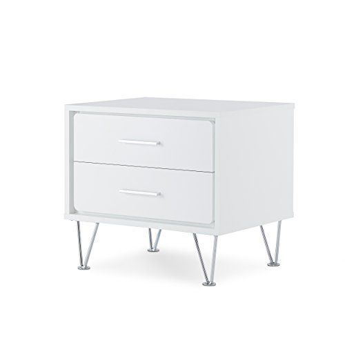 ACME Deoss Night Table in White 97332