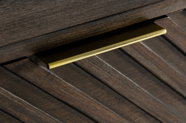 Modrest Daisy Mid-Century Dark Acacia Chest