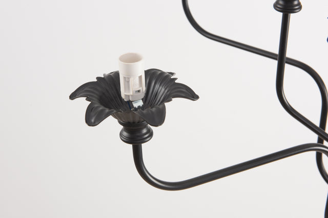 Retro American style stamen-shaped iron chandelier -12 bulbs -E12 lamp holder